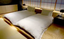 星のや東京「菊」のベッドルーム